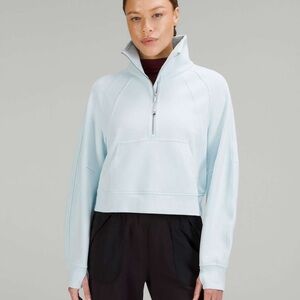 Lululemon Scuba oversized funnel neck Blue Half-Zip Pullover